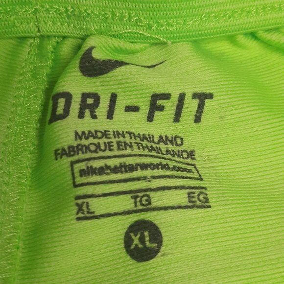 Nike Dri-FIT Basketball Shorts Men's XL Electric Green Volt Black Swoosh - Picture 2 of 11